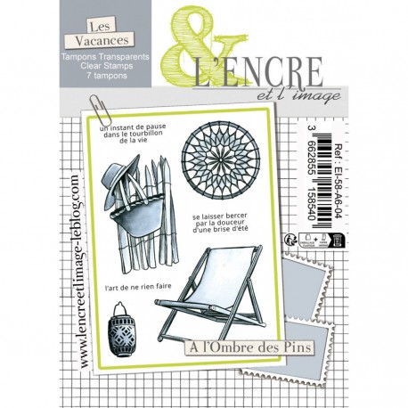 EI-58-A6-04   L'ENCRE ET L'IMAGE TAMPONS CLEAR À L'OMBRE DES PINS