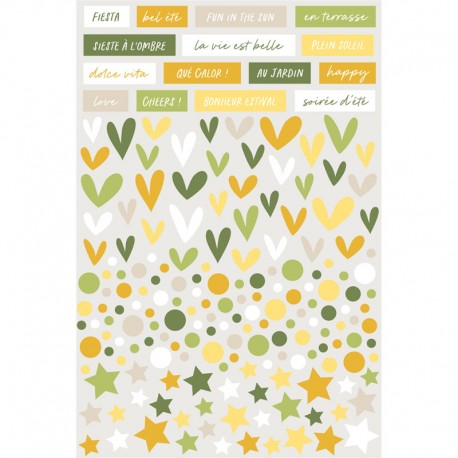 HPLF-CIT-STI   HA PI LITTLE FOX COLLECTION CITRONNADE STICKERS