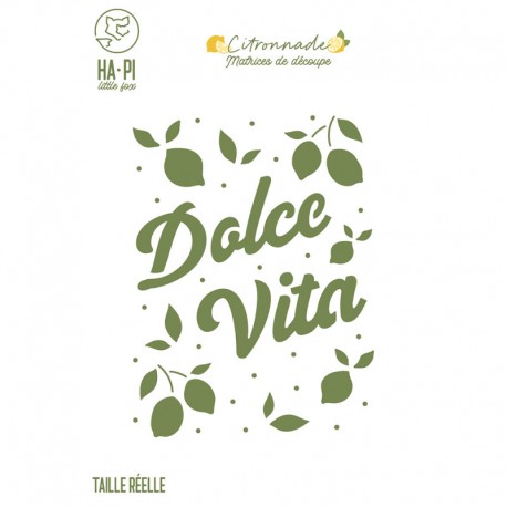 HPLF-CIT-D2514   HA PI LITTLE FOX COLLECTION CITRONNADE MATRICES DE DÉCOUPE DOLCE VITA