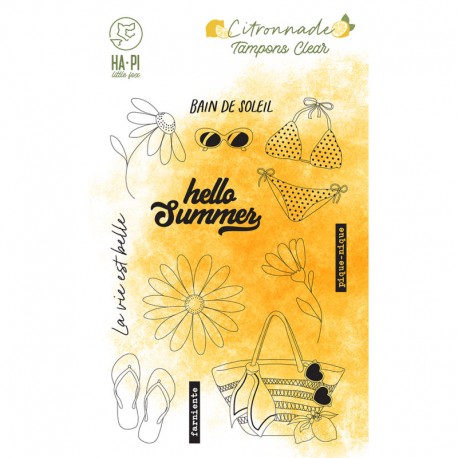 HPLF-CIT-T2515   HA PI LITTLE FOX COLLECTION CITRONNADE TAMPONS CLEAR SUMMER