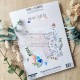SUD131   CHOU & FLOWERS COLLECTION RÊVE AZUR PAPETERIE CREATIVE A4