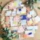 SUD126   CHOU & FLOWERS COLLECTION RÊVE AZUR DIE CUTS ÉTIQUETTES SUD