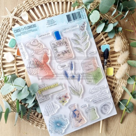 SUD120   CHOU & FLOWERS COLLECTION RÊVE AZUR TAMPON CLEAR PARFUM DU SUD
