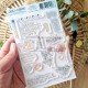 SUD112   CHOU & FLOWERS COLLECTION RÊVE AZUR TAMPON CLEAR COURRIERS FLEURIS