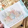 SUD110   CHOU & FLOWERS COLLECTION RÊVE AZUR TAMPON CLEAR LES COQUILLAGES