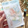 SUD108   CHOU & FLOWERS COLLECTION RÊVE AZUR TAMPON CLEAR FILLE AU SOLEIL