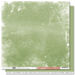 KAC3914   LES ATELIERS DE KARINE VINTAGE JOURNAL EUCALYPTUS VINTAGE 30.5 cm x 30.5 cm