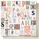 KAC3906   LES ATELIERS DE KARINE VINTAGE JOURNAL ALPHABET VINTAGE 30.5 cm x 30.5 cm