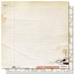 KAC3905   LES ATELIERS DE KARINE VINTAGE JOURNAL BACK TO SCHOOL 30.5 cm x 30.5 cm