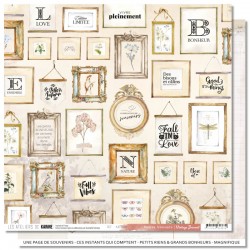 KAC3904   LES ATELIERS DE KARINE VINTAGE JOURNAL CADRES BROCANTE 30.5 cm x 30.5 cm