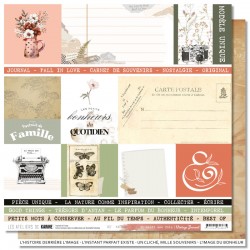 KAC3901   LES ATELIERS DE KARINE VINTAGE JOURNAL IL ÉTAIT UNE FOIS 30.5 cm x 30.5 cm