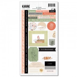 KAST39   LES ATELIERS DE KARINE VINTAGE JOURNAL STICKERS