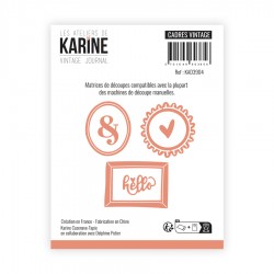 KAD3904   LES ATELIERS DE KARINE VINTAGE JOURNAL DIES CADRES VINTAGE