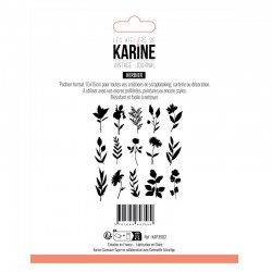 KAP3902   LES ATELIERS DE KARINE VINTAGE JOURNAL POCHOIR HERBIER