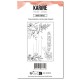 KAT3910   LES ATELIERS DE KARINE VINTAGE JOURNAL TAMPON CLEAR CARTE POSTALE