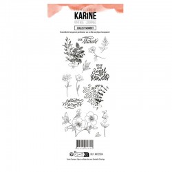 KAT3904   LES ATELIERS DE KARINE VINTAGE JOURNAL TAMPON CLEAR COLLECT MOMENT