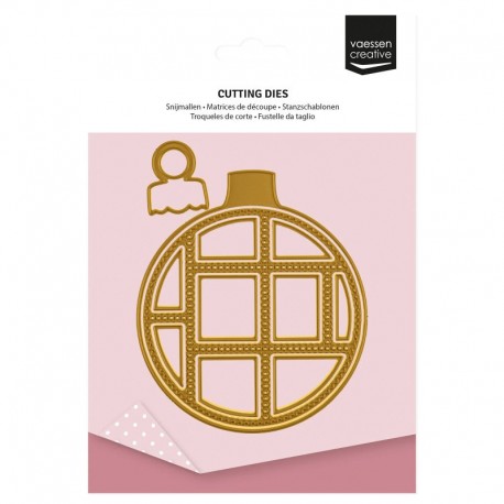 3625-0103  VAESSEN CREATIVE MATRICES DE DÉCOUPE BOULE DE NOËL 12 pièces