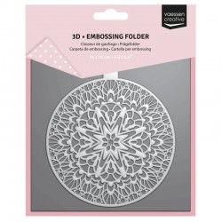 3625-0113   VAESSEN CREATIVE CLASSEUR DE GAUFRAGE BOULE DE NOËL 15cm x 15cm