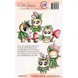 LPF-HER-03   LA PETITE FRANCAISE COLL. CHÂTAIGNES ET HÉRISSON TAMPONS CLEAR LES PETITS GARDIENS