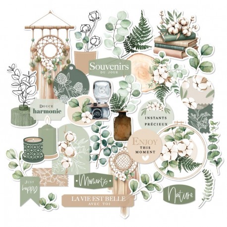 FDDC125002   FLORILEGES DESIGN COLLECTION HARMONIE 34 DIE CUTS IMPRIMÉS