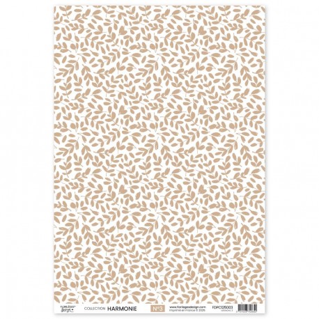 FDPC125003   FLORILEGES DESIGN COLLECTION HARMONIE PAPIER CALQUE 3   A4