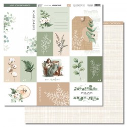 FDPI125006   FLORILEGES DESIGN COLLECTION HARMONIE 3  30.5 cm x 30.5 cm
