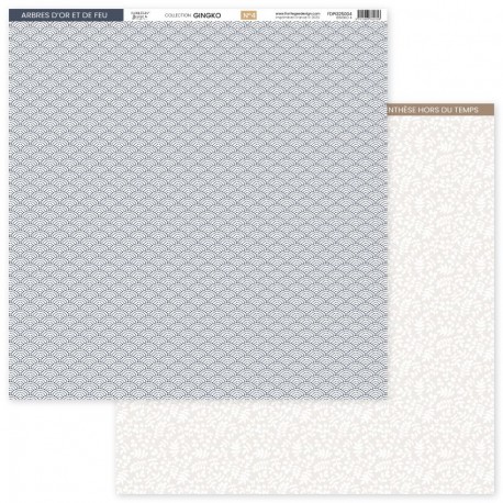 FDPI325004   FLORILEGES DESIGN COLLECTION GINKGO 4   30.5 cm x 30.5 cm