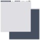 FDPUL325004   FLORILEGES DESIGN  PAPIER UNI DUO BLEU DENIM