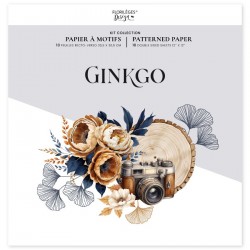 FDPI325011    FLORILEGES DESIGN COLLECTION GINKGO KIT IMPRIMÉ x10 feuilles