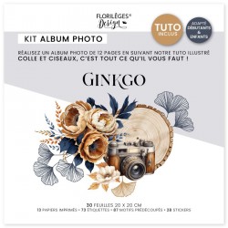 FDPI325012    FLORILEGES DESIGN COLLECTION GINKGO KIT CRÉATIF ALBUM