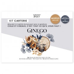 FDPI325013    FLORILEGES DESIGN COLLECTION GINKGO KIT CRÉATIF CARTERIE