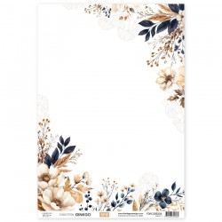 FDPC325004   FLORILEGES DESIGN COLLECTION GINKGO PAPIER CALQUE 4   A4