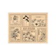 FH325011   FLORILEGES DESIGN COLLECTION GINKGO TAMPON BOIS TIMBRES GINKGO