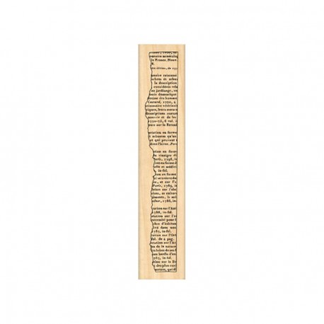 FE325001   FLORILEGES DESIGN COLLECTION GINKGO TAMPON BOIS PAGE DÉCHIRÉE