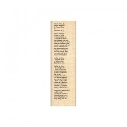 FD923009   FLORILEGES DESIGN COLLECTION GINKGO TAMPON BOIS MINI BORDURE TEXTE