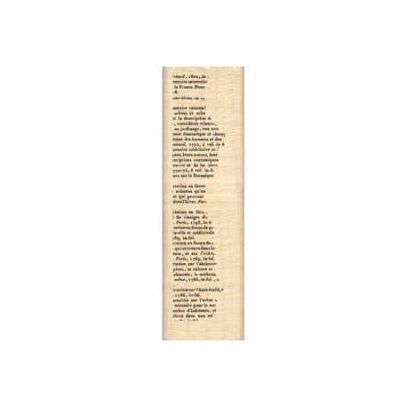 FD923009   FLORILEGES DESIGN COLLECTION GINKGO TAMPON BOIS MINI BORDURE TEXTE
