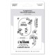 FDCL325004   FLORILEGES DESIGN COLLECTION GINKGO TAMPONS CLEAR AUTOMNE DORÉ