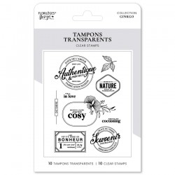 FDCL325006   FLORILEGES DESIGN COLLECTION GINKGO TAMPONS CLEAR PETITE DOSE DE BONHEUR