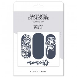 FDD325003   FLORILEGES DESIGN COLLECTION GINKGO OUTILS DE DÉCOUPE FENÊTRES GINKGO