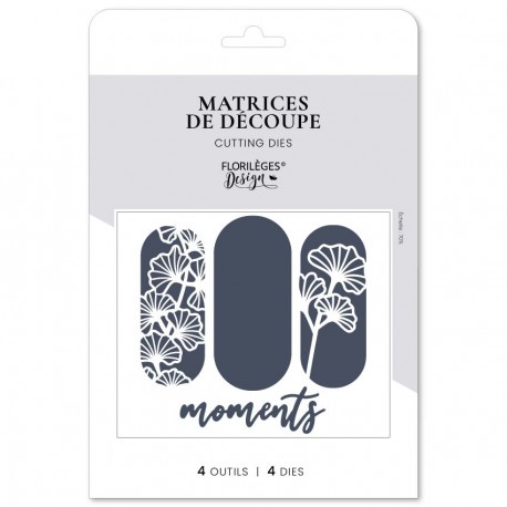 FDD325003   FLORILEGES DESIGN COLLECTION GINKGO OUTILS DE DÉCOUPE FENÊTRES GINKGO