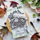 BOI125   CHOU & FLOWERS COLLECTION L'ORÉE DES BOIS DIE CUTS MOTS D'AUTOMNE