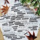 BOI125   CHOU & FLOWERS COLLECTION L'ORÉE DES BOIS DIE CUTS MOTS D'AUTOMNE