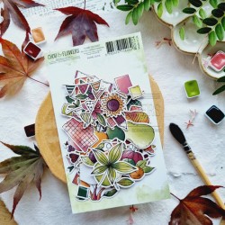BOI124   CHOU & FLOWERS COLLECTION L'ORÉE DES BOIS DIE CUTS CUEILLETTE D'AUTOMNE