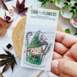 BOI102   CHOU & FLOWERS COLLECTION L'ORÉE DES BOIS TAMPON CLEAR DOUDOU DES BOIS