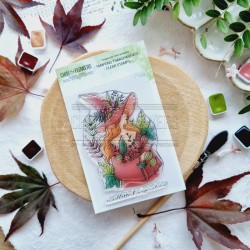 BOI106   CHOU & FLOWERS COLLECTION L'ORÉE DES BOIS TAMPON CLEAR FILLE DES BOIS