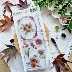 BOI115   CHOU & FLOWERS COLLECTION L'ORÉE DES BOIS TAMPON CLEAR MES PETITES  FLEURS