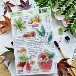 BOI118   CHOU & FLOWERS COLLECTION L'ORÉE DES BOIS TAMPON CLEAR AMBIANCE SOUS-BOIS