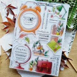 BOI121   CHOU & FLOWERS COLLECTION L'ORÉE DES BOIS TAMPON CLEAR LE RÉVEIL