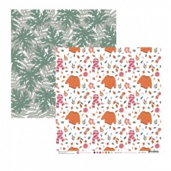 PC-PA-04   MES P'TITS CISEAUX COLLECTION PROMENADE D'AUTOMNE PC-PA-04 30,5 cm x 30,5 cm