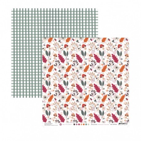 PC-PA-01   MES P'TITS CISEAUX COLLECTION PROMENADE D'AUTOMNE PC-PA-01 30,5 cm x 30,5 cm